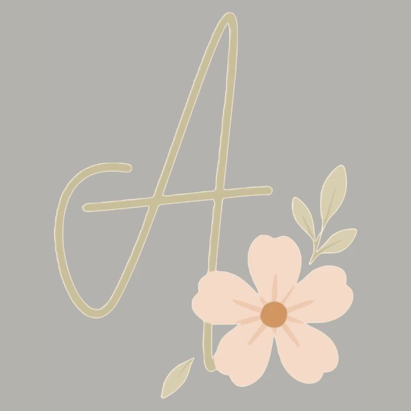 Monogramm Eine Blüte