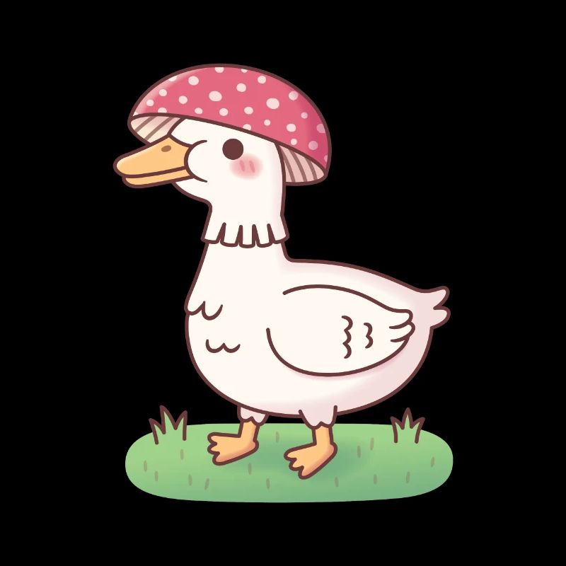 Mignon champignon champignon canard