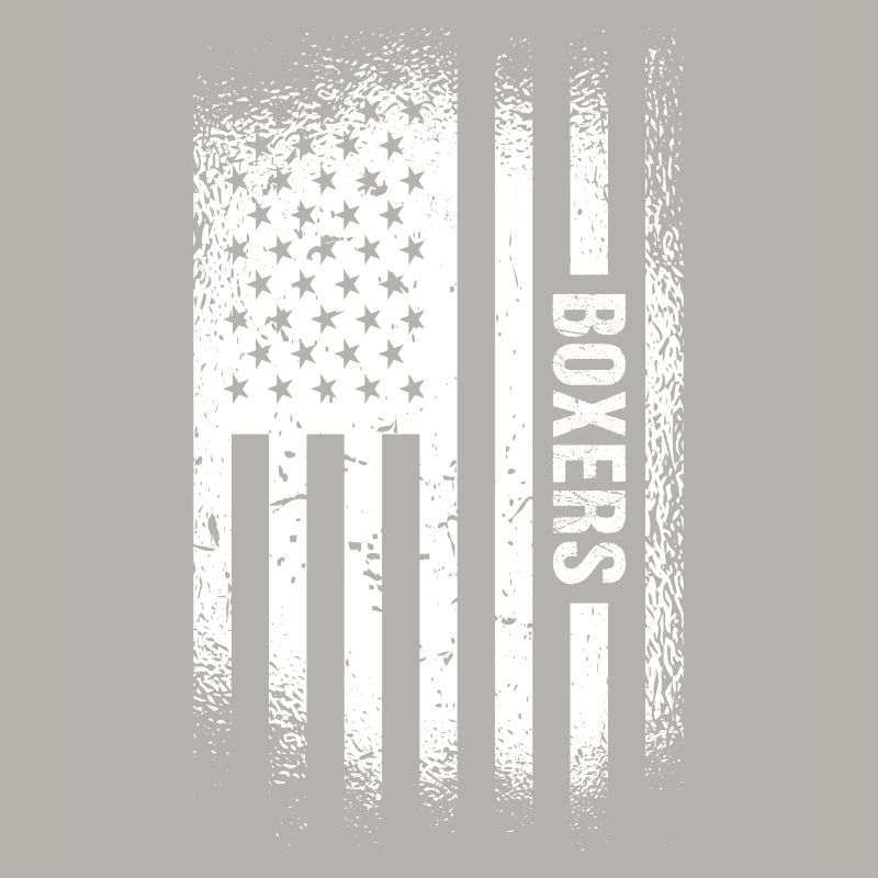 Boxer Us Flag