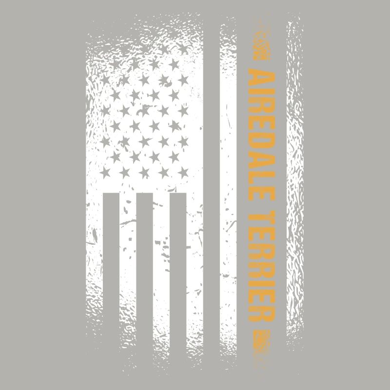 Airedale Terrier Us Flag