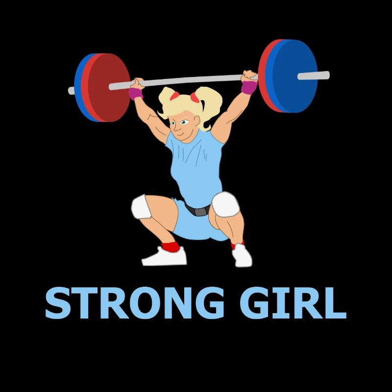 Strong girl - illustration - gift idea