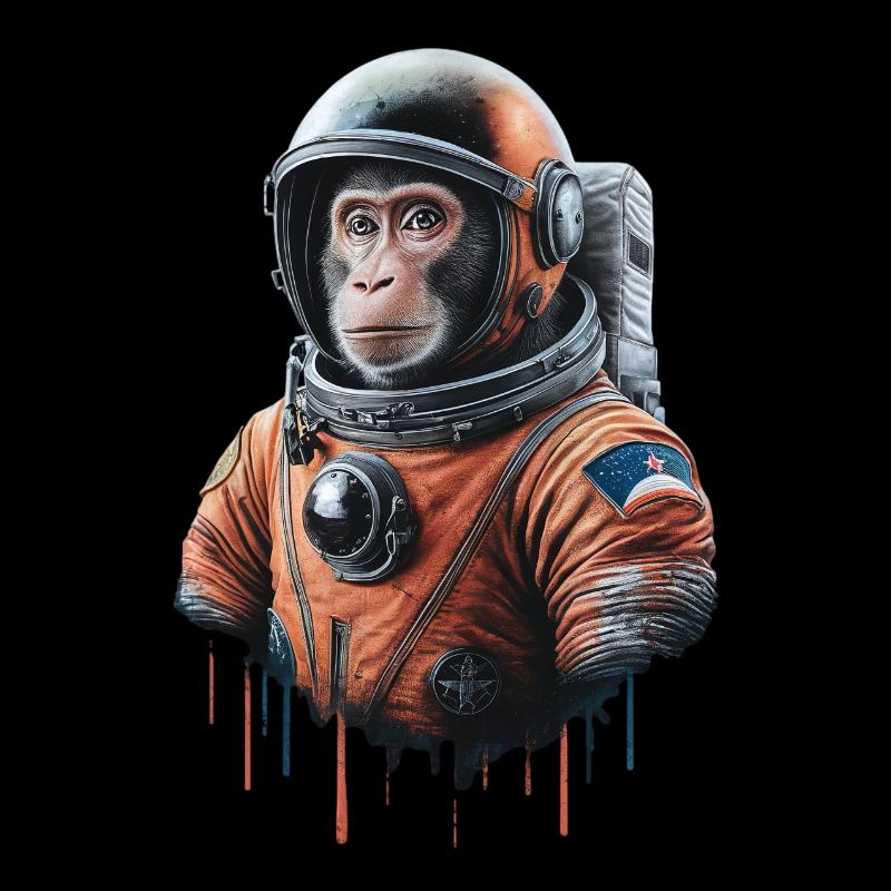 Space Adventure with a Monkey Astronaut