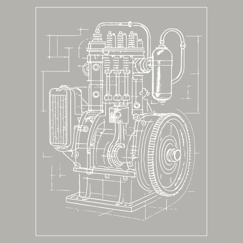 Plan de moteur industriel