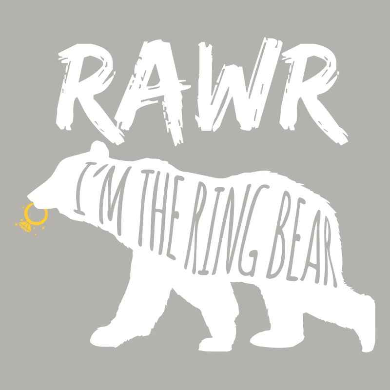 Rawr I'm The Ring Bear Ring Bearer Wedding Gift