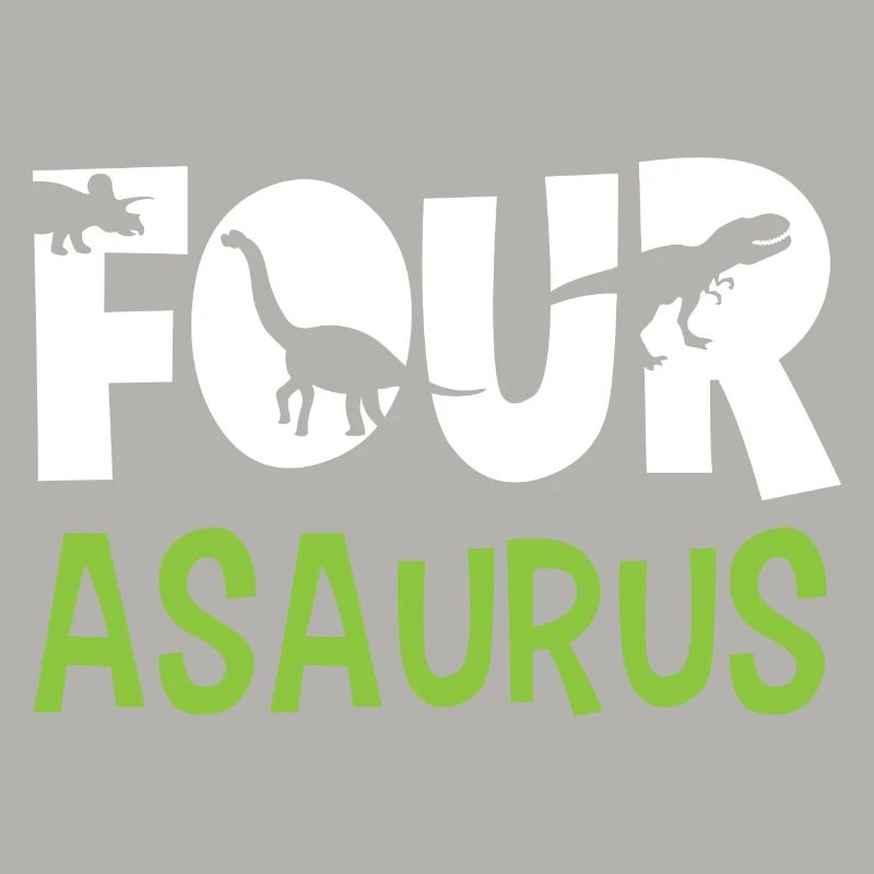 FOUR-asaurus Dino Dinosaurier 4rth Geburtstag Geschenkidee