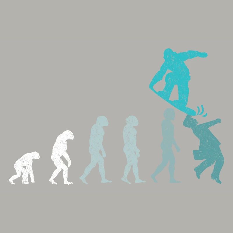 Snowboarder Evolution Snowboarding Winter Sport