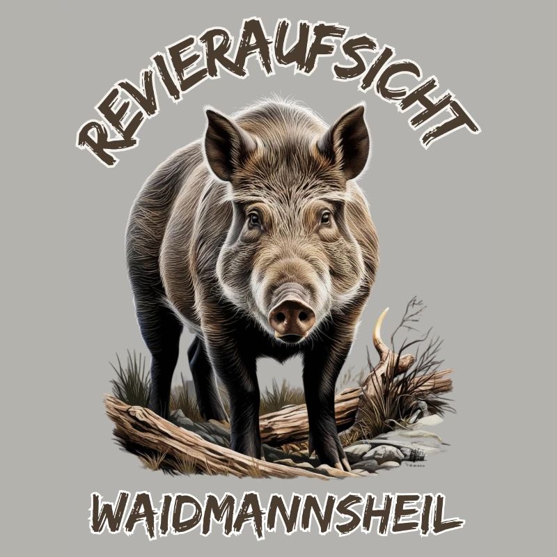 Jäger-Waidmannsheil Revieraufsicht-Wildschwein