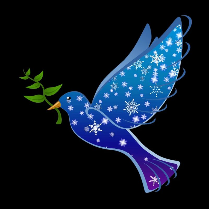 Colombe de la paix bleue