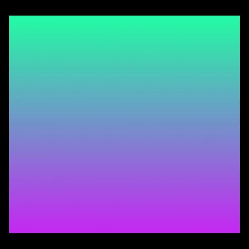 Rainbow gradient turquoise green purple violet