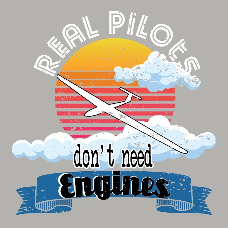 Real pilots soaring gift gliding