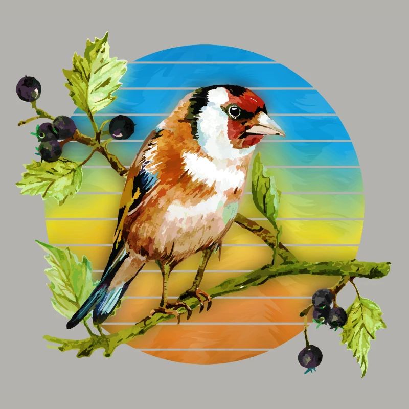 Bunter Vogel