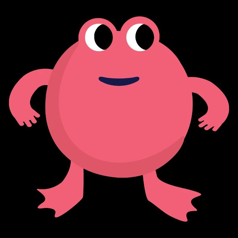Pink Frog Monster