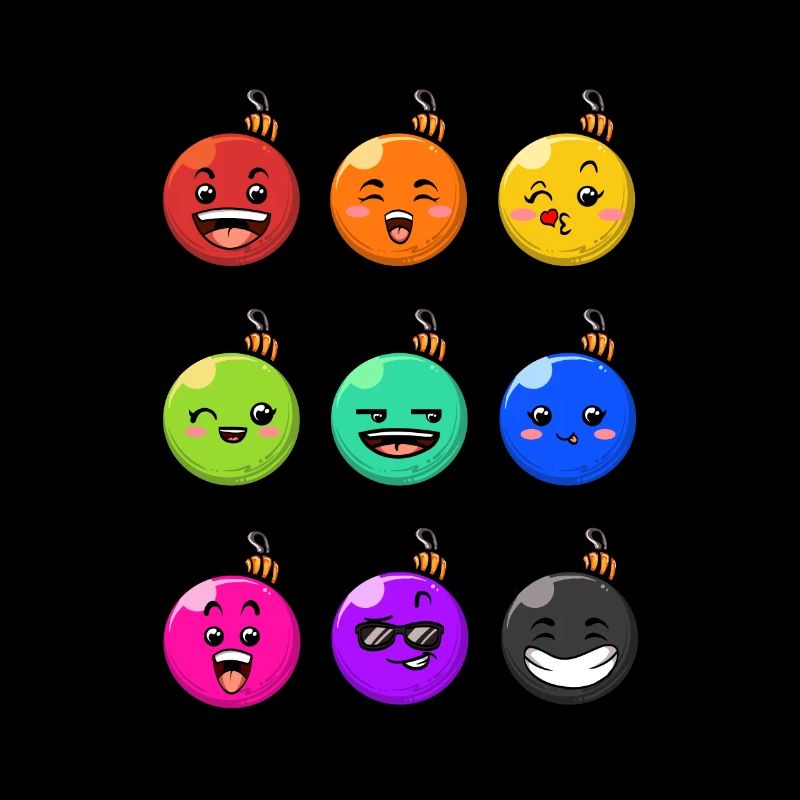 9 boules de Noël #10/10 colorées