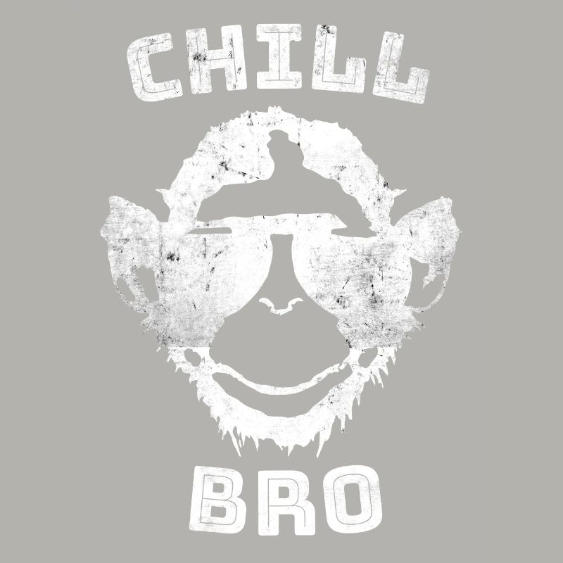 Vintage Chill Bro Affe Cooler Affe mit Spruch