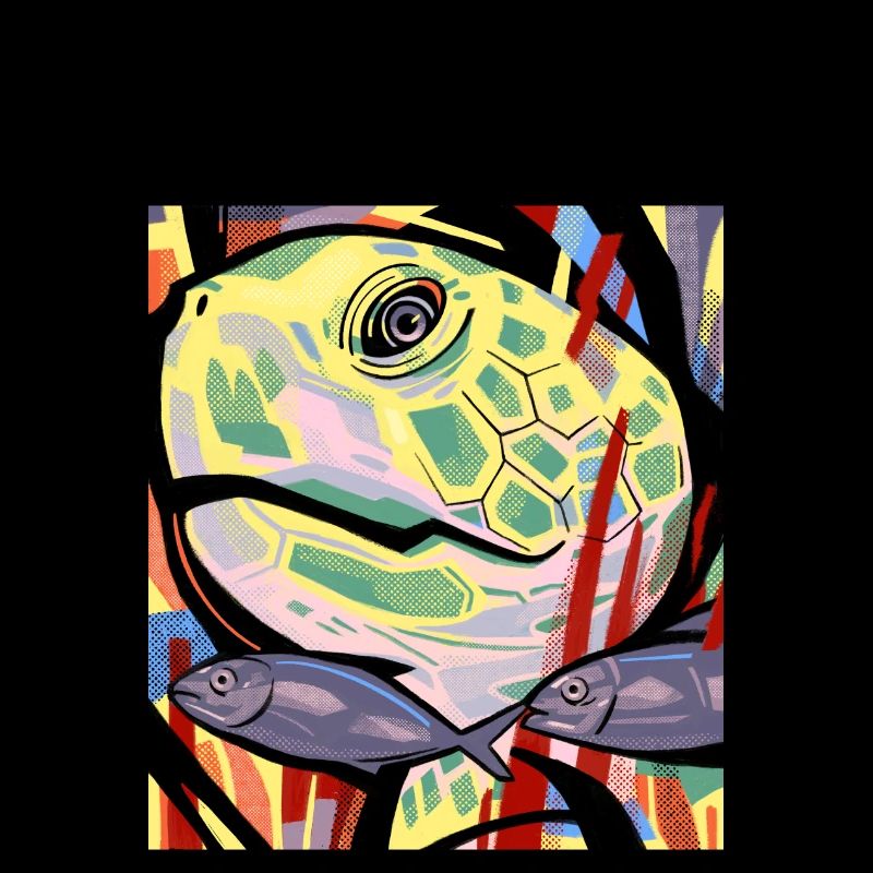 Turtle art work design