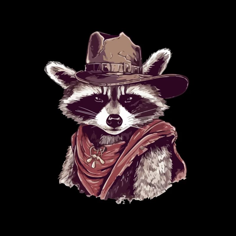 Der Cowboy-Waschbär