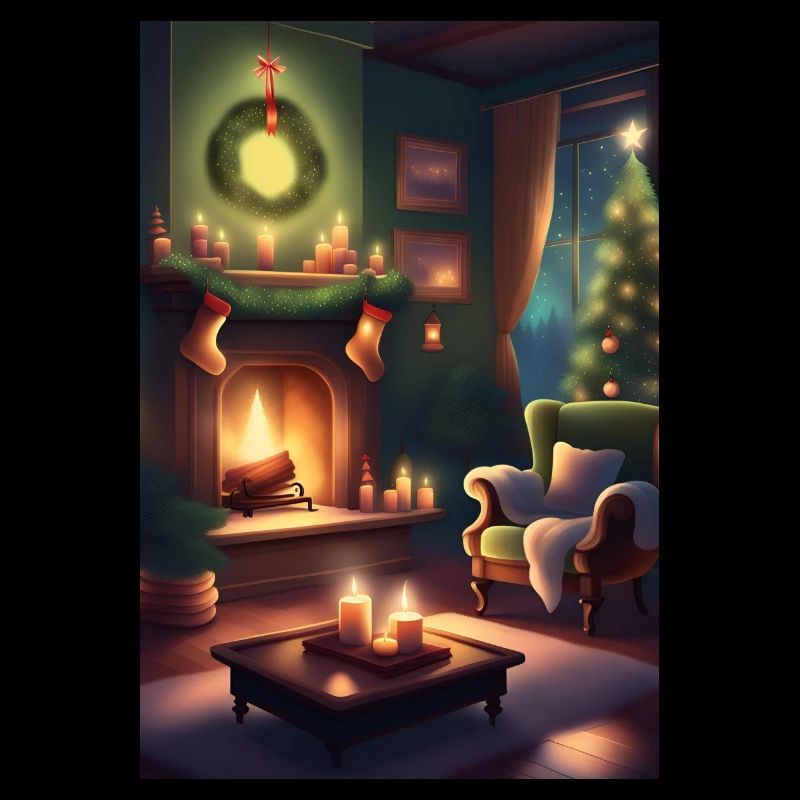 Maison de Noël verte