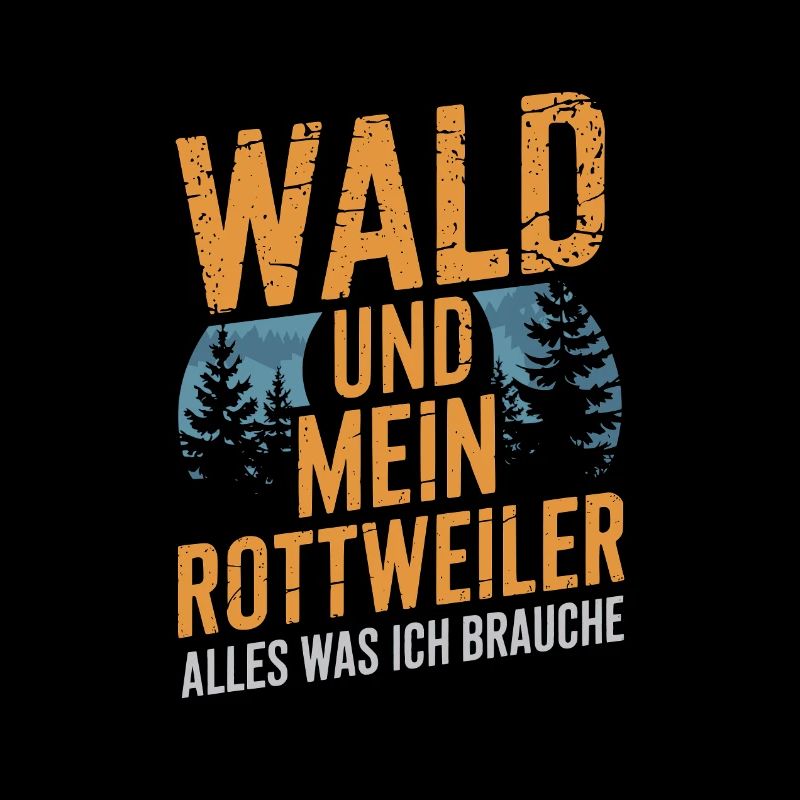 Wald und mein Rottweiler