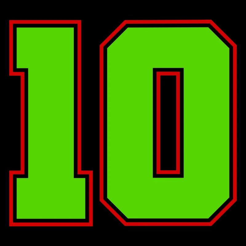 Nummer 10 Fußball