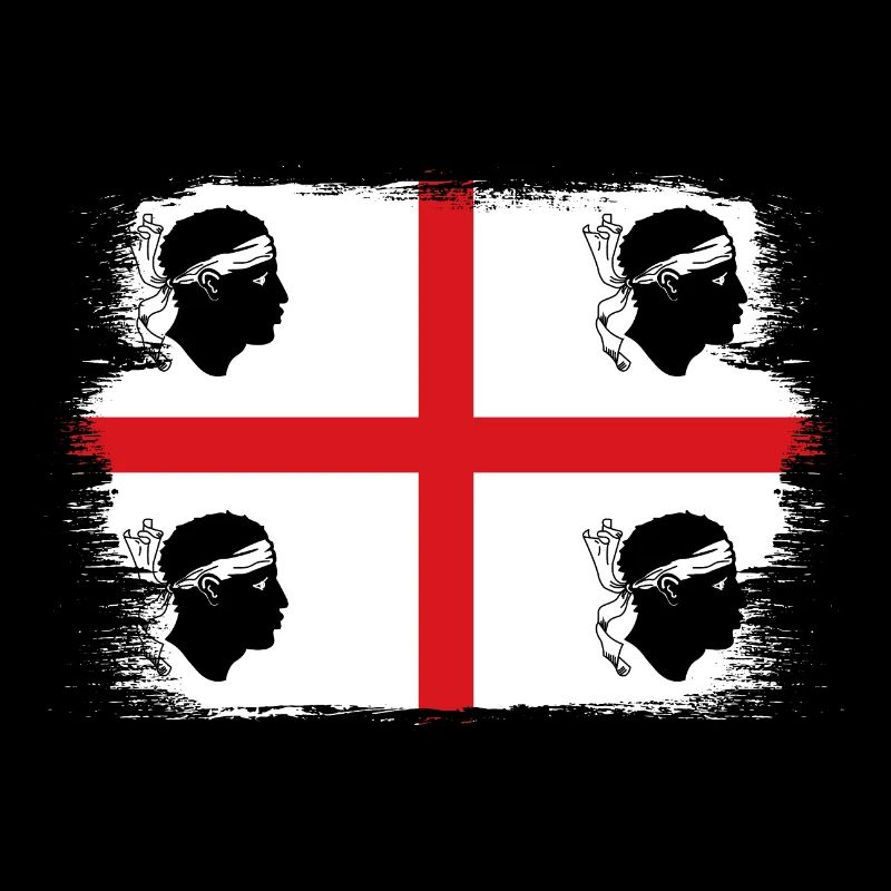 Drapeau de la Sardaigne Drapeau sarde Drapeau de la Sardaigne