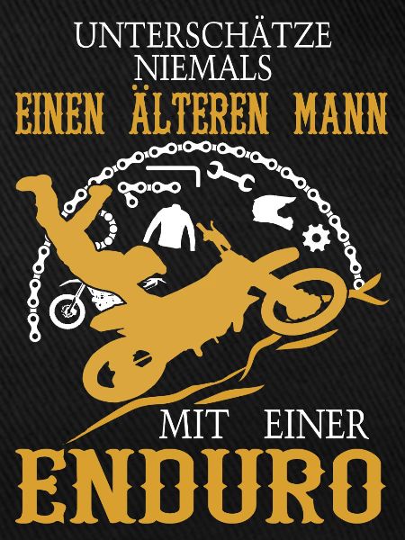 Älterer Mann Enduro