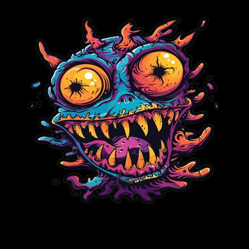 Halloween Spooky Monster Devil Demon Gift