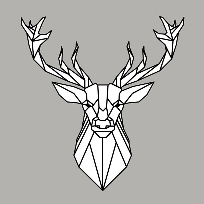 Conception de tête de cerf simple