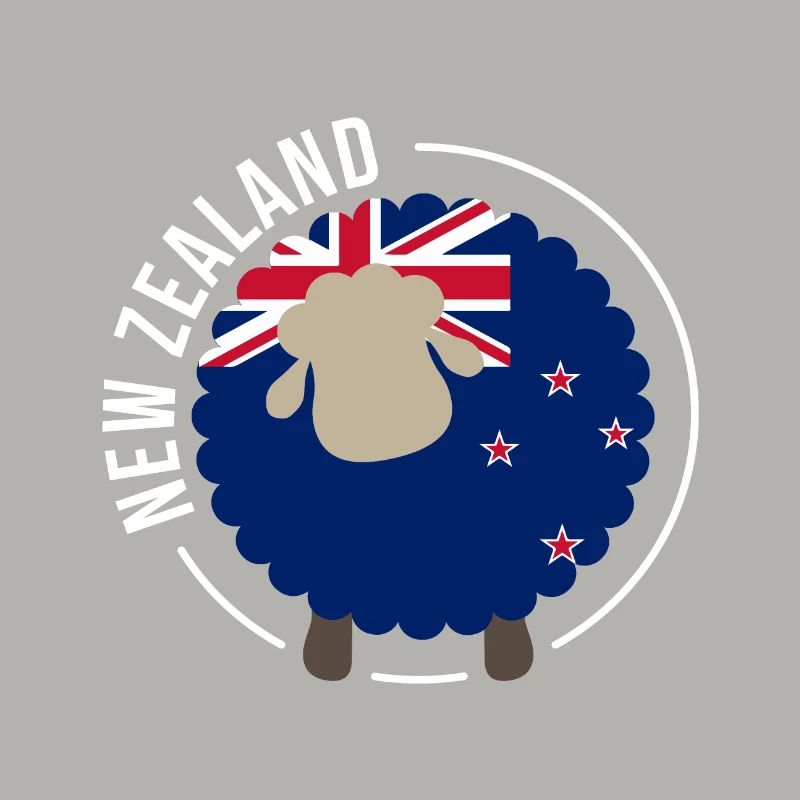 Neuseeländische Schaf flagge Neuseelands Geschenk