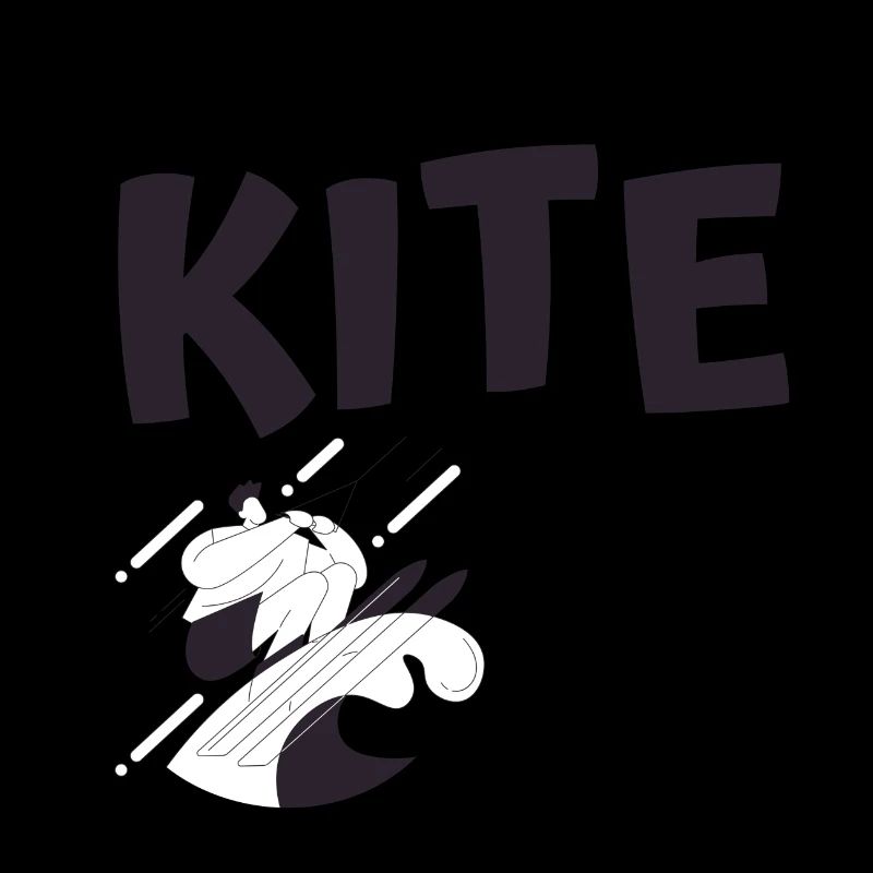 Kitesurf | logo et dessin Kite pour Kitesurfer