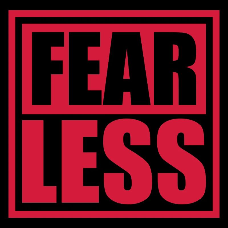 fearless Text Zitat Design