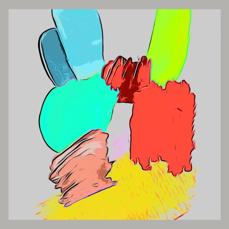Hand signal comic colors