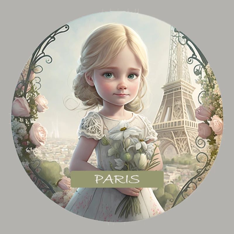 KLEINES MÄDCHEN - SOUVENIRS VON PARIS - EIFFELTURM