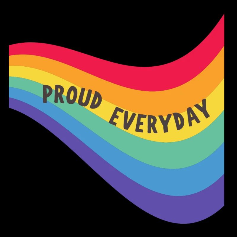 Rainbow Flag Proud Everyday Pride