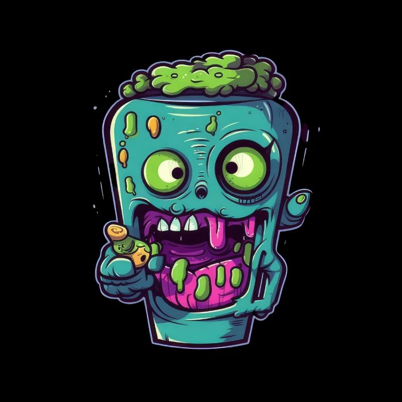 Halloween coffee mug - creepy coffee mug