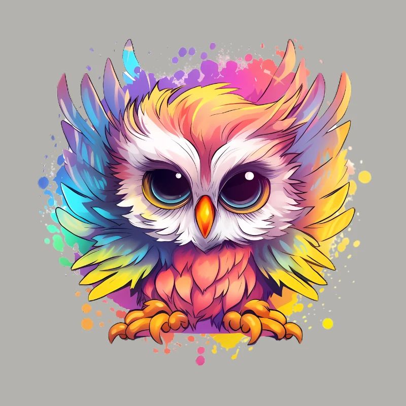 Niedliche Wachsame Eule | Nachtschwärmer Eule