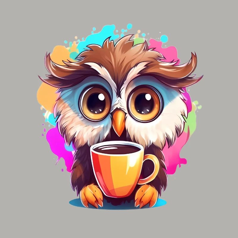 Niedliche Wachsame Eule | Nachtschwärmer Eule