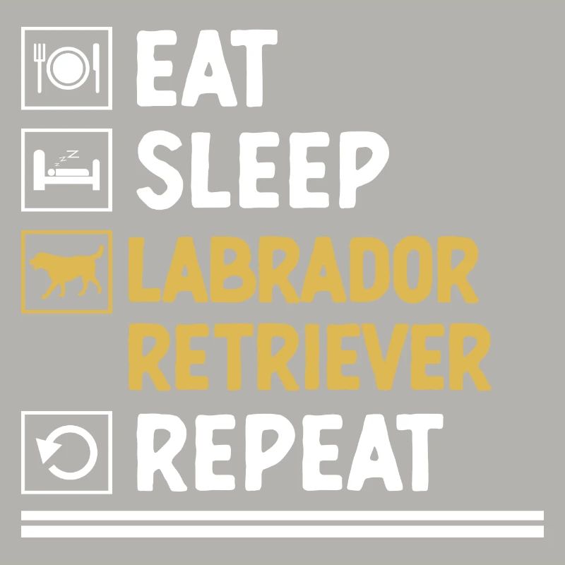 Essen Schlaf Labrador Retriever Repeat Laborhund