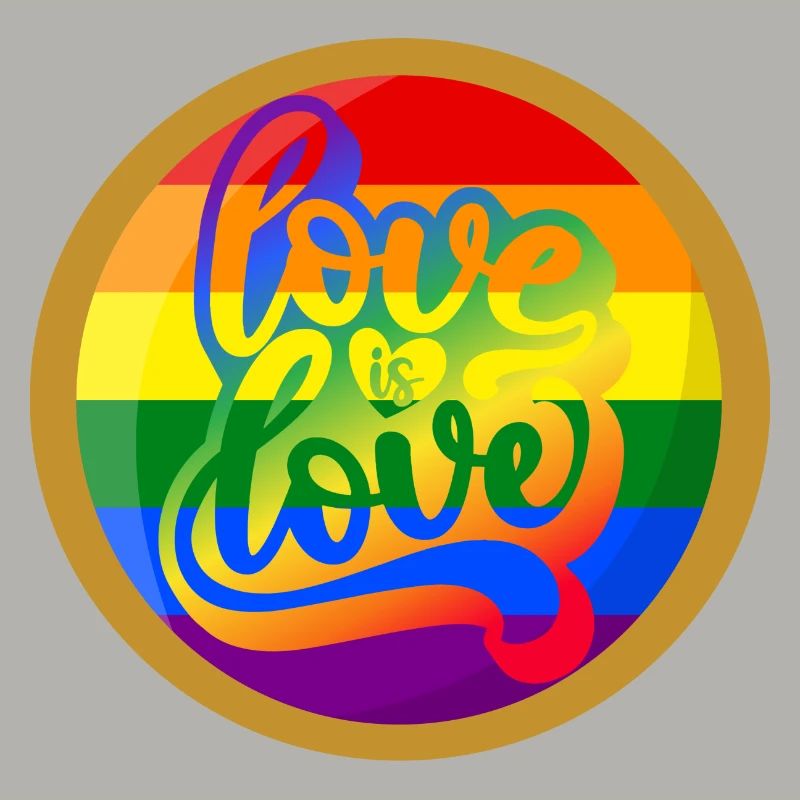Liebe ist Liebe schwul Regenbogen queer Pride Monat Design