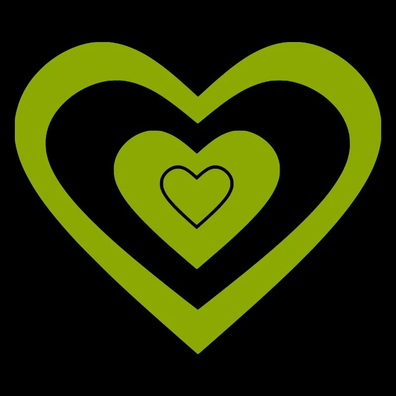 Cœur vert Cœurs Couples de la Saint-Patrick