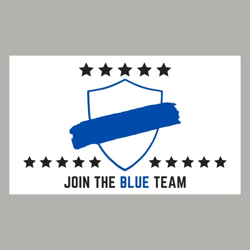 JOIN THE BLUE TEAM // WHITE VERSION