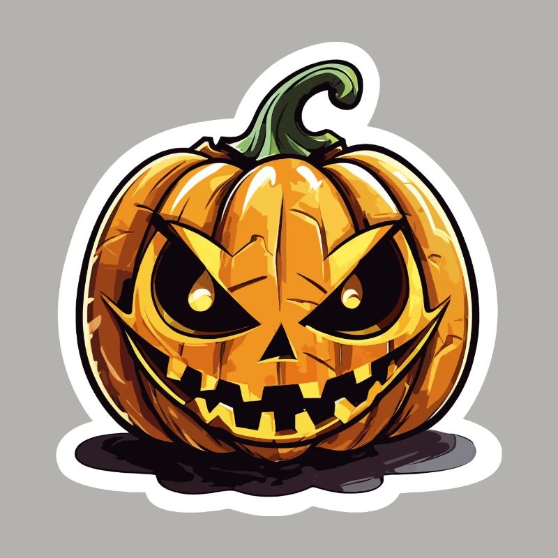 Bedrohlicher Jack o' Lantern Kürbis