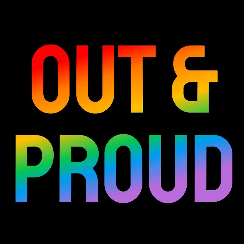 Raus und stolze LGBT-Regenbogen-Pride