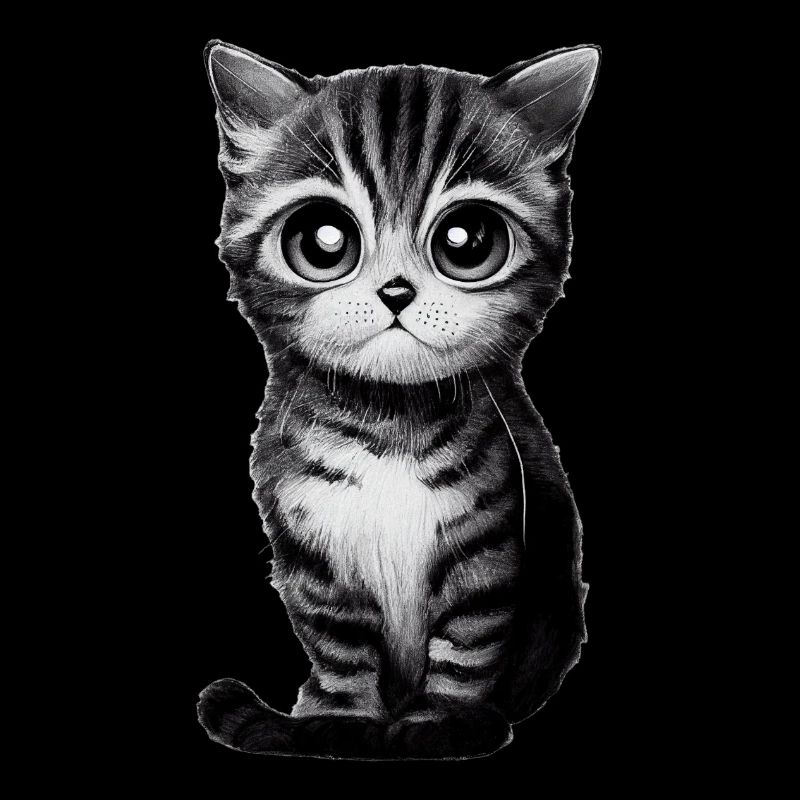 Gezeichnete Katze