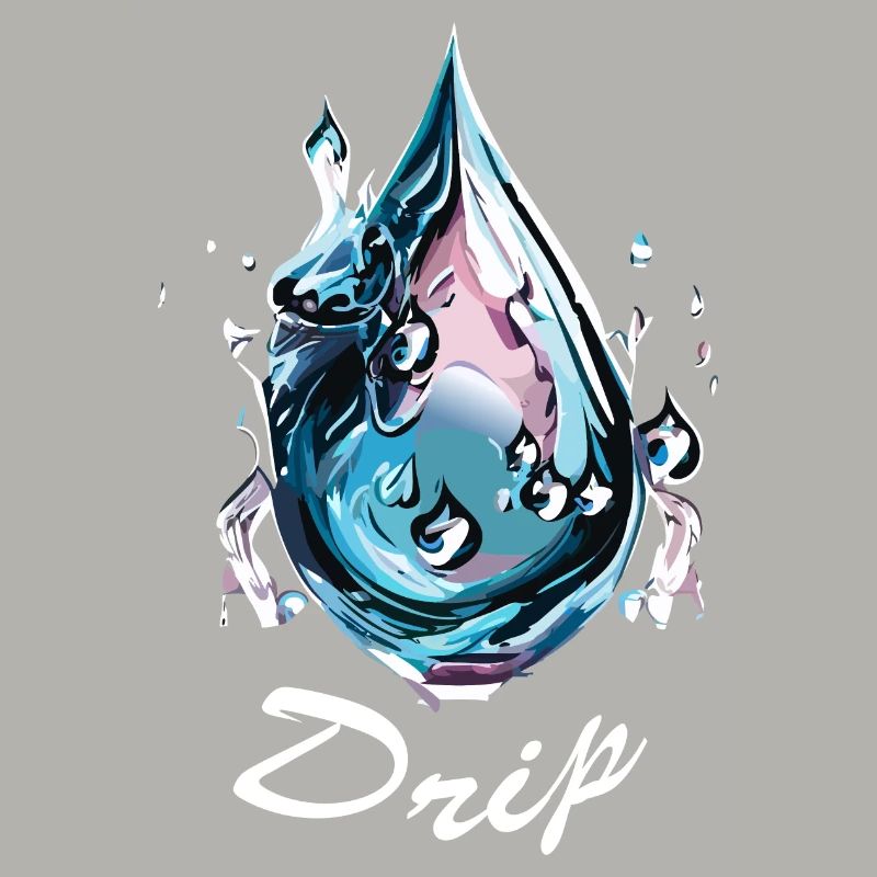 Goutte d’eau chromée