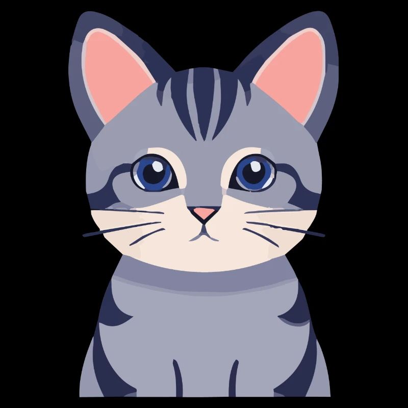graue Katze süß