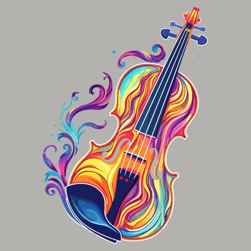 Violine Comic Look