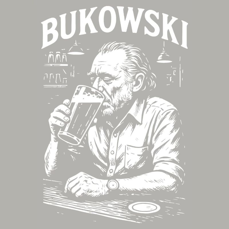 Charles Bukowski Bar Portrait