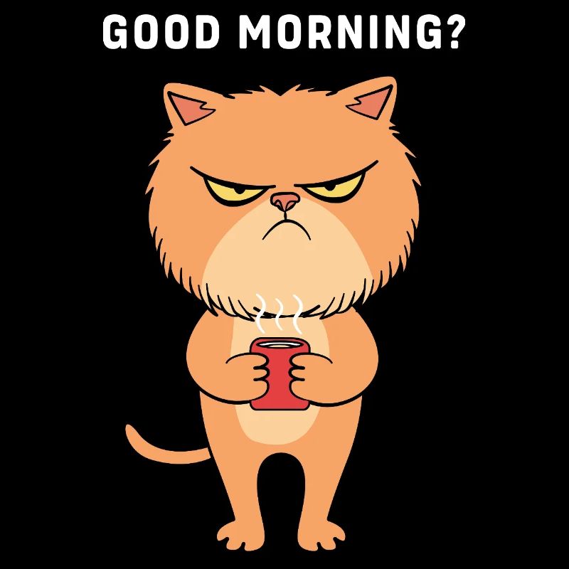 Morgenmuffel Langschläfer Montag Morgen