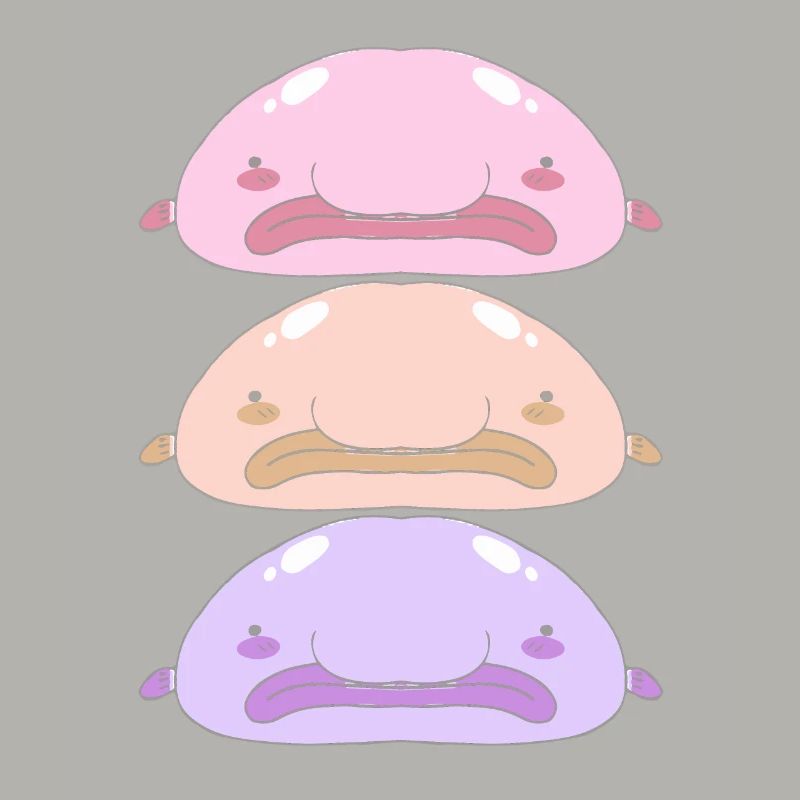 Blobfisch Tiefsee Grumpy Introvertiert Geschenk