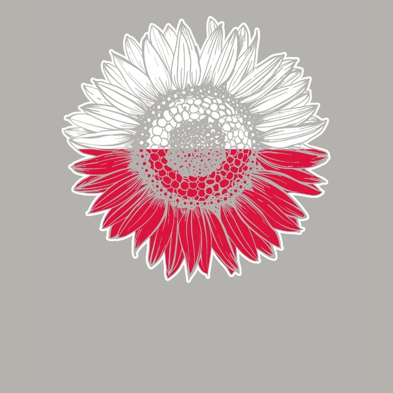 Pologne Drapeau Tournesol